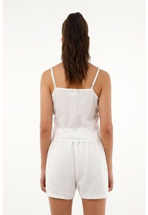 Camisa De Tiras Con Palmeras Para Mujer