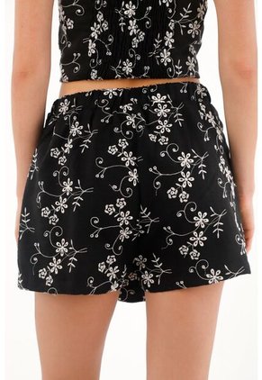 Topmark Falda Short Tejida Con Diseño De Flores Para Mujer