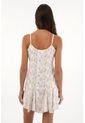Topmark Vestido Corto Bordado Blanco Para Mujer de topmark