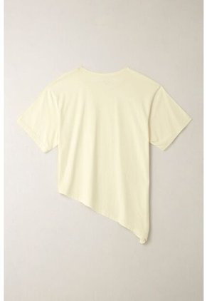 Topmark Camiseta Con Ruedo Asimétrico Crudo Para Mujer