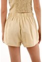 Topmark Short Con Prenses En Delantero Crudo Para Mujer de topmark