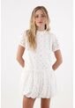 Topmark Vestido Con Ojalillo Crudo Para Mujer de topmark