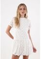 Topmark Vestido Con Ojalillo Crudo Para Mujer de topmark