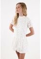 Topmark Vestido Con Ojalillo Crudo Para Mujer de topmark