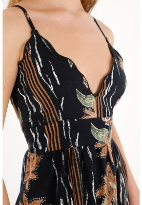 Topmark Vestido Largo Estampado Con Escote Cruzado Para Mujer