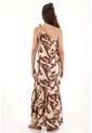 Topmark Vestido Largo One Shoulder Estampado Para Mujer de topmark