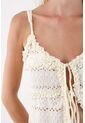 Topmark Top Para Mujer Poliéster Crudo Recto Con Lazo Frontal de topmark