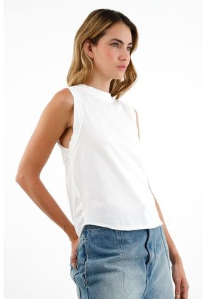 Camiseta Manga Sisa Crudo Para Mujer