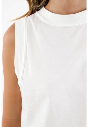 Camiseta Manga Sisa Crudo Para Mujer