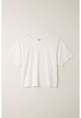 Topmark Camiseta Ajustada Acanalada Blanca Para Mujer topmark