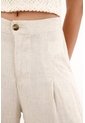 Topmark Pantalón Con Textura Especial Crudo Para Mujer de topmark