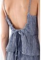 Topmark Camisa De Tiras Y Tela Fluida Azul Para Mujer de topmark