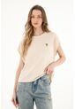 Camiseta Oversize En 100% Algodón Crudo Para Mujer de topmark