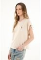 Camiseta Oversize En 100% Algodón Crudo Para Mujer de topmark