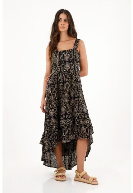 Vestido Largo Con Boleros Para Mujer