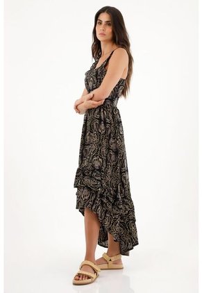 Vestido Largo Con Boleros Para Mujer