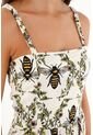 Vestido Largo Con Estampado De Abejas Para Mujer de topmark