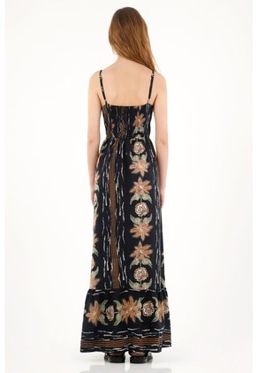 Topmark Vestido Largo Estampado Con Escote Cruzado Para Mujer