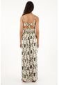 Vestido Largo Con Estampado De Abejas Para Mujer de topmark