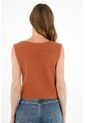 Topmark Chaleco Tejido Naranja Para Mujer de topmark
