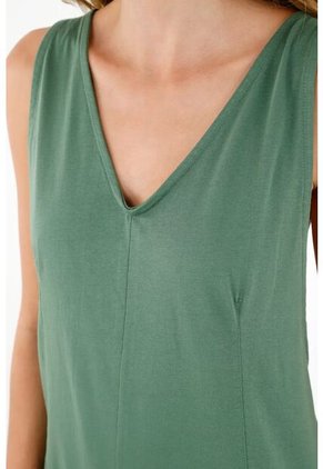 Enterizo Verde Manga Sisa Para Mujer