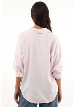Camisa Clásica Rosada Para Mujer