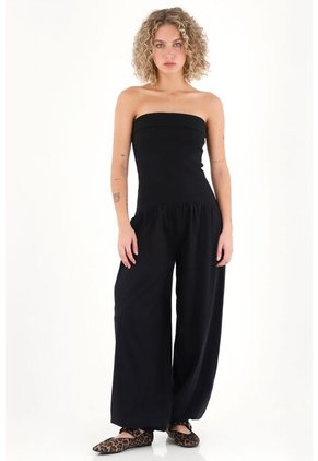 Topmark Enterizo Strapless Negro Para Mujer