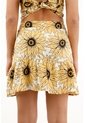 Topmark Falda Corta Con Estampado De Girasoles Y Bolero Para Mujer de topmark