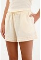 Topmark Short Con Encaje Crudo Para Mujer de topmark