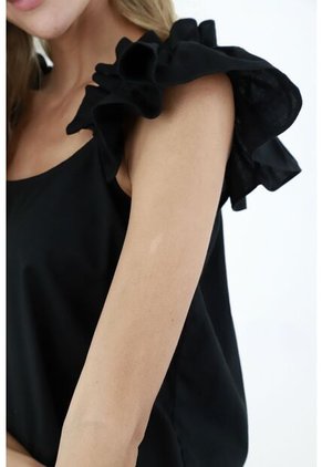 Camisa Negra Para Mujer