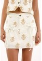 Topmark Falda Corta Con Listones Estampada Para Mujer de topmark
