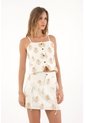 Topmark Falda Corta Con Listones Estampada Para Mujer de topmark