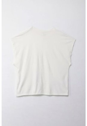 Topmark Camiseta Manga Corta Con Bolsillo Crudo Para Mujer