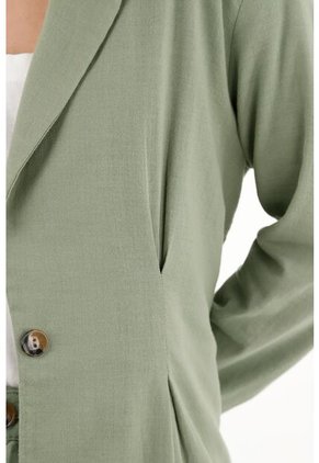 Topmark Blazer Forrado Verde Para Mujer