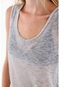 Topmark Camiseta Con Transparencia Azul Para Mujer de topmark