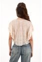 Topmark Camisa Con Boleros Y Transparencia Crudo Para Mujer de topmark