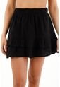 Falda Corta Negra Con Boleros Para Mujer de topmark