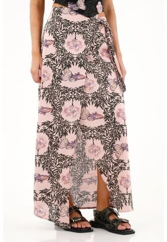 Topmark Falda Tipo Pareo Con Estampado De Peces Para Mujer topmark