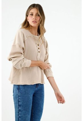 Buzo Café Para Mujer