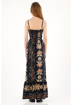 Topmark Vestido Largo Estampado Con Escote Cruzado Para Mujer