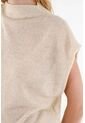 Topmark Camiseta Oversize De Cuello Alto De Ajuste Cómodo Para Mujer de topmark