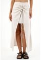 Falda Crudo Larga Para Mujer de topmark