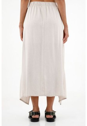 Falda Crudo Larga Para Mujer