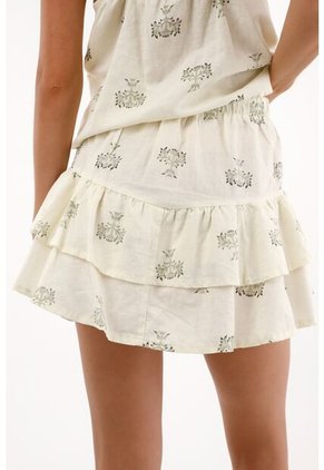 Topmark Falda Corta Con Boleros Estampada Para Mujer