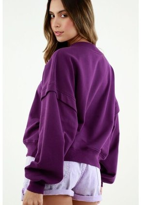 Buzo Oversize Morado Para Mujer