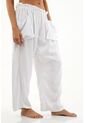 Topmark Pantalón Blanco Oversize Para Mujer de topmark