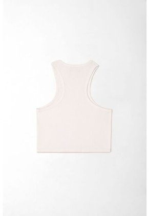 Topmark Camiseta Tipo Crop Top Blanca Para Mujer