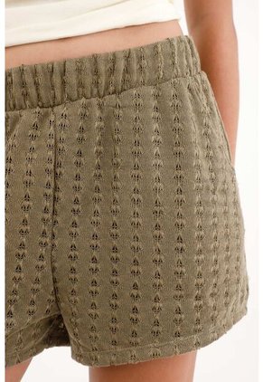 Topmark Short Con Pretina Elástica Tejido Verde Para Mujer