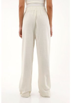 Topmark Pantalón Recto Tiro Alto Con Bordados Para Mujer