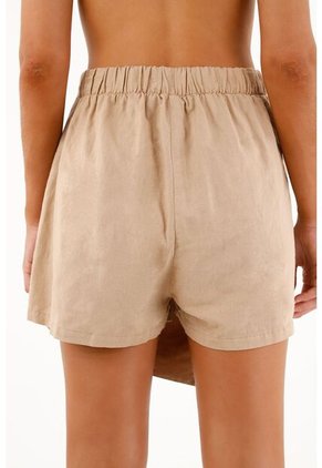 Topmark Falda Short Crudo Con Tapa Delantera Para Mujer